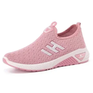 Halvecado Women Fashion Fly Woven Breathable Casual Sneakers