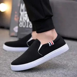 Halvecado Men Casual Breathable Flat Canvas Shoes