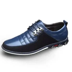 Halvecado Men Casual Check Pu Shoes