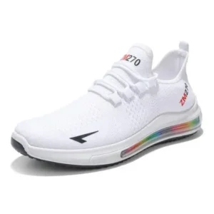 Halvecado Men'S Casual Rainbow Bottom Air Cushion Running Sneakers