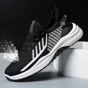 Halvecado Men Casual Breathable Lightweight Running Sneakers