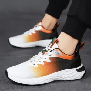 Halvecado Men'S Fashion Breathable Mesh Color Block Sneakers