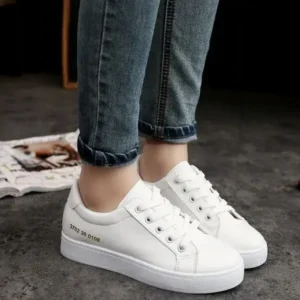 Halvecado Summer Women Fashion Casual Solid Color Thick-Soled Canvas Sneakers