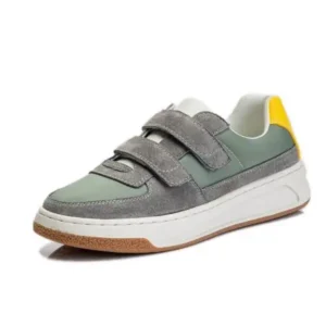 Halvecado Women Casual Colorblock Platform Velcro Sneakers